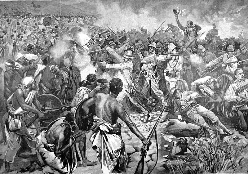 Period illustration of the Battle of Adwa, March 1, 1896