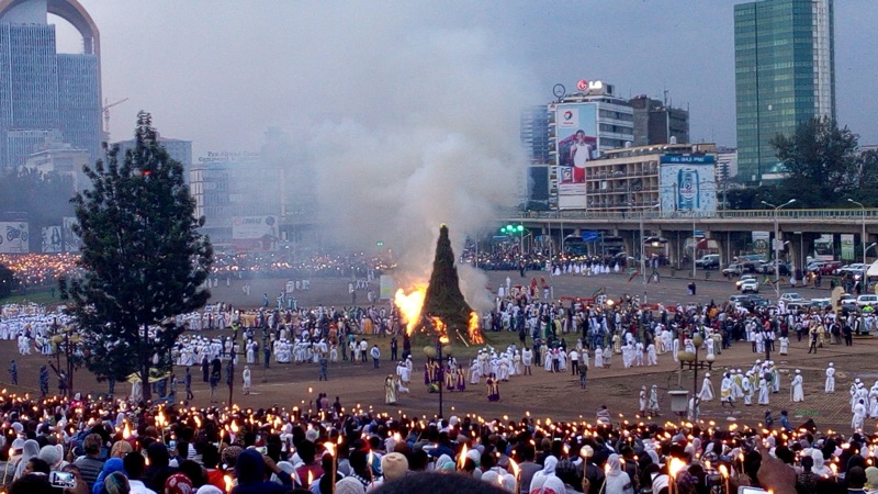 Meskel celebration in Ethiopia